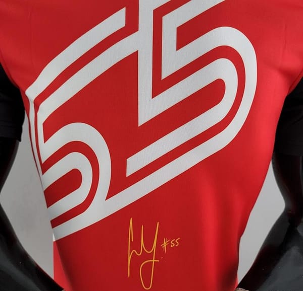2022 F1 Ferrari Red/Yellow Polos #0006 - Image 8