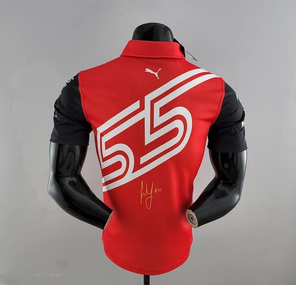 2022 F1 Ferrari Red/Yellow Polos #0006 - Image 9