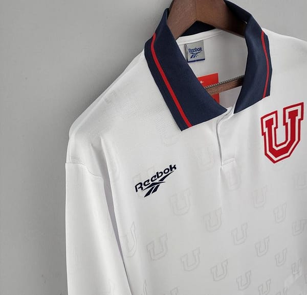 Retro Long Sleeve Universidad De Chile 1998 Home Soccer Jersey - Image 5
