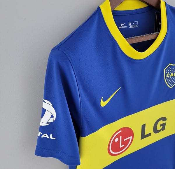 Retro 10/11 Boca Juniors Home Soccer Jersey - Image 5