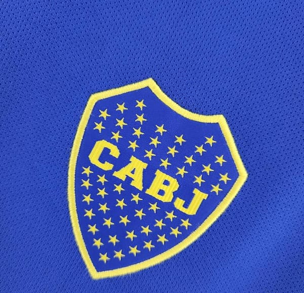 Retro 10/11 Boca Juniors Home Soccer Jersey - Image 9