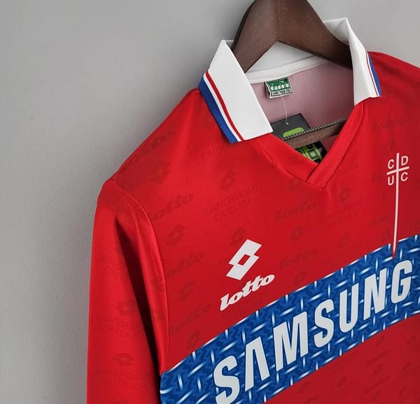 Retro 1996 Long Sleeve Deportivo Universidad Católica Third Away Soccer Jersey - Image 5