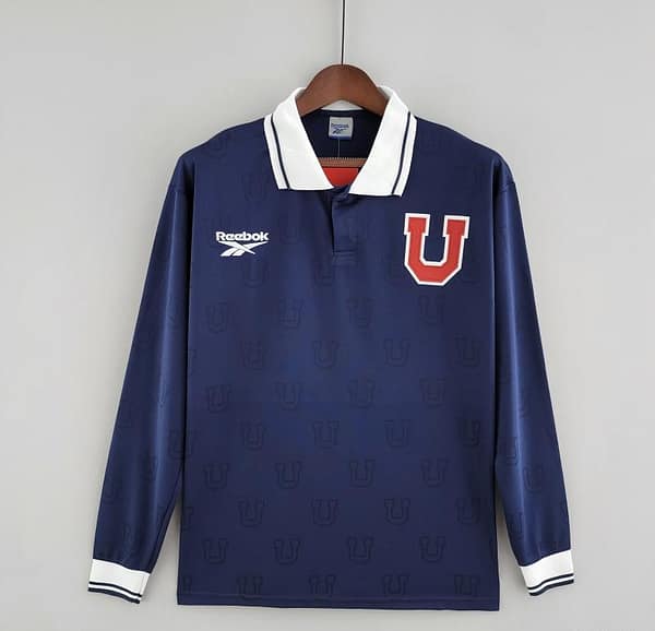 Retro 1998 Long Sleeve Universidad De Chile Home Soccer Jersey