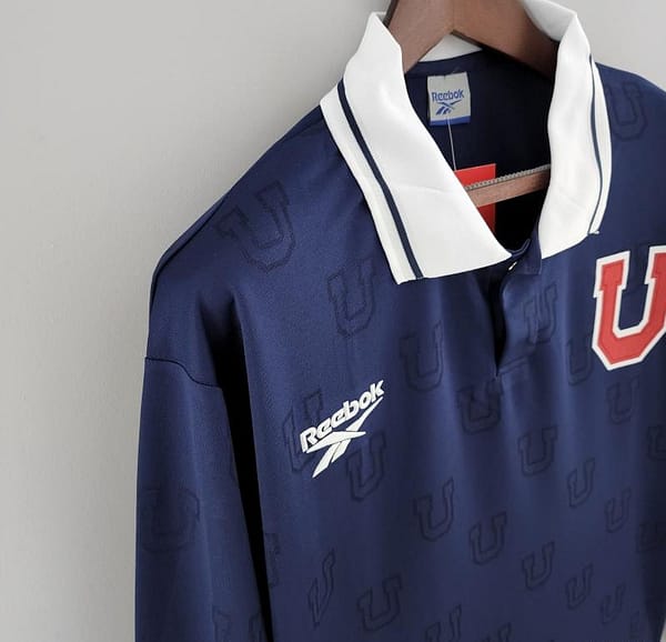 Retro 1998 Long Sleeve Universidad De Chile Home Soccer Jersey - Image 5