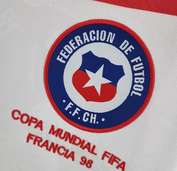 Retro Long Sleeve Chile 1998 Away Soccer Jersey - Image 7
