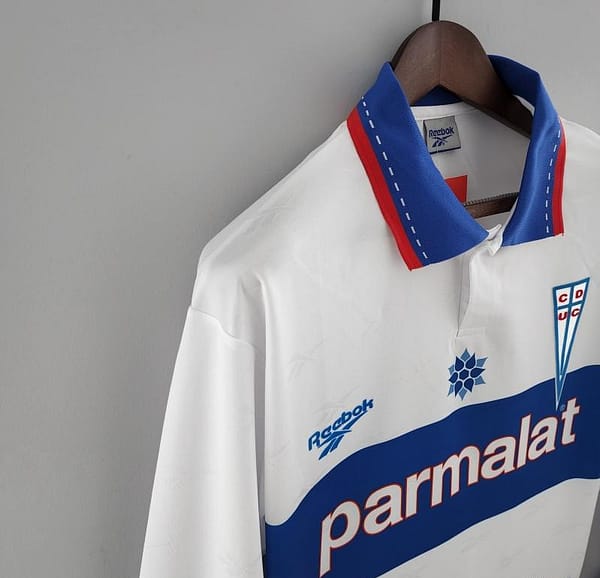 Retro 1998 Long Sleeve Deportivo Universidad Católica Home Soccer Jersey - Image 4