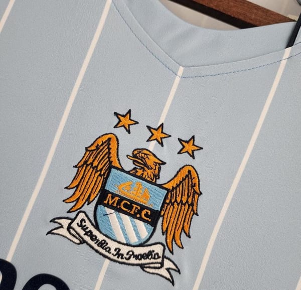 Retro 08/09 Manchester City Home Soccer Jersey - Image 8