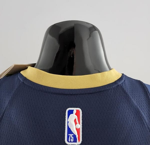 75th Anniversary New Orleans Pelicans Ingram #14 Navy Blue NBA Jersey - Image 3