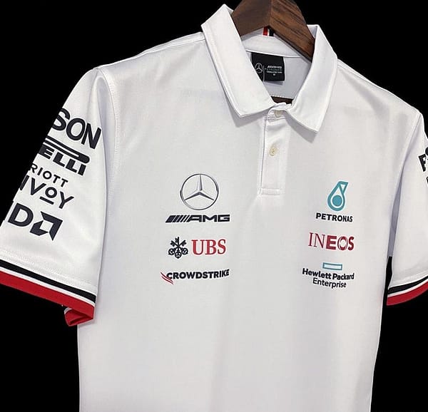 F1 Mercedes-Benz White POLO - Image 6