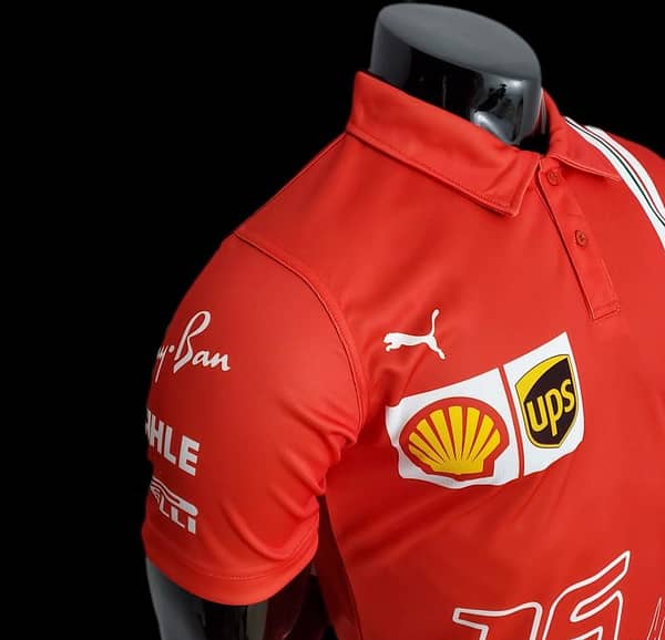 F1 Formula One 2022 Ferrari Polo Red - Image 2
