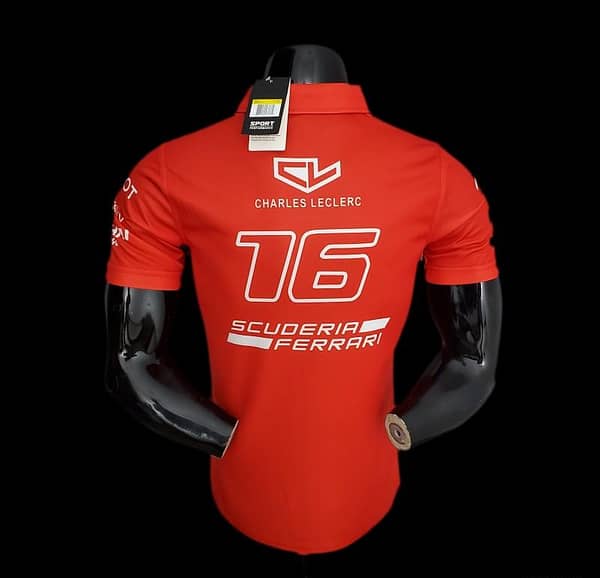 F1 Formula One 2022 Ferrari Polo Red - Image 5