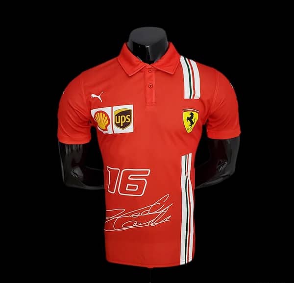 F1 Formula One 2022 Ferrari Polo Red - Image 7