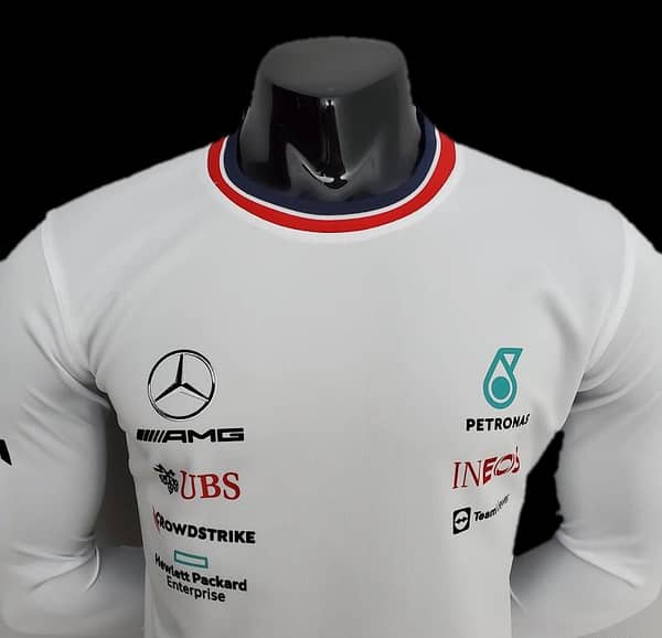 F1 Formula One 2022 Mercedes Long Sleeve White - Image 5