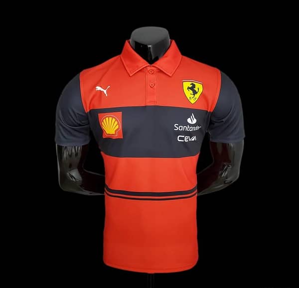 New F1 Formula One; Ferrari Racing Suit Polo Red