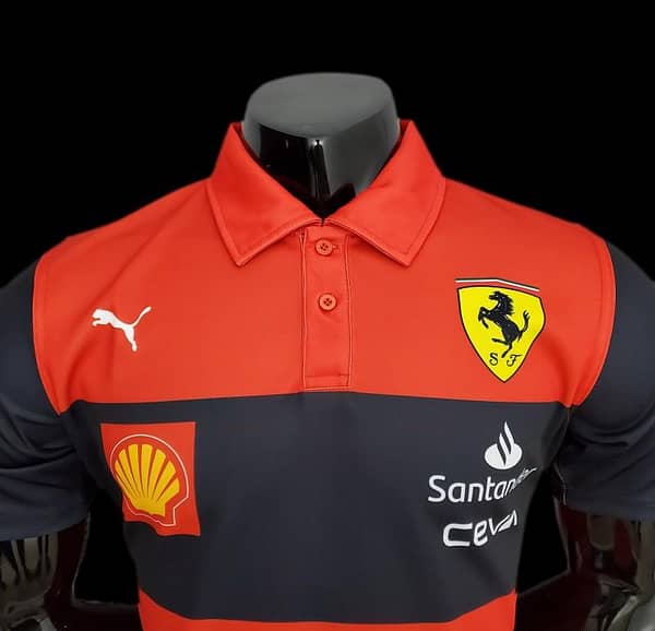New F1 Formula One; Ferrari Racing Suit Polo Red - Image 5