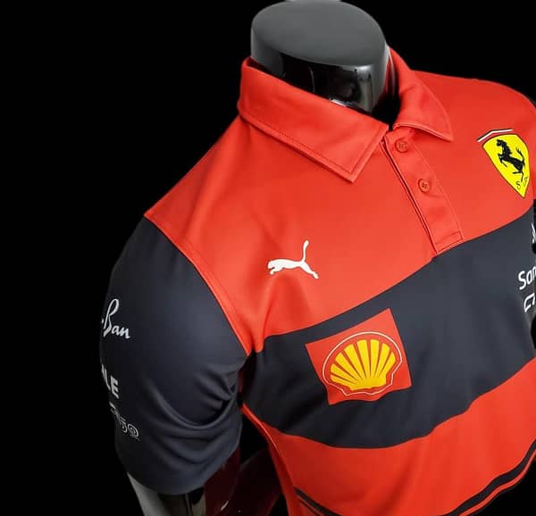 New F1 Formula One; Ferrari Racing Suit Polo Red - Image 6