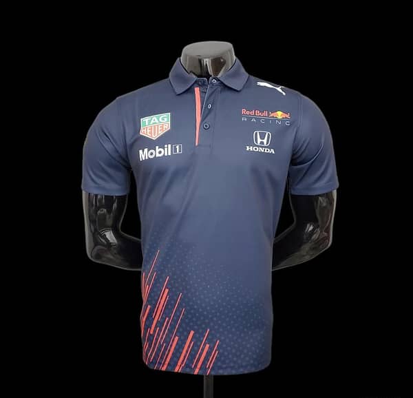 F1 Formula One Racing Suit; Honda Red Bull Racing Suit POLO Sapphire - Image 2