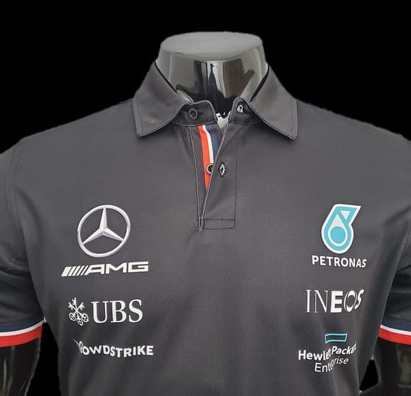 F1 Formula One Racing Suit; Mercedes POLO Black - Image 4