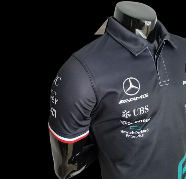 2022 F1 Formula One; Mercedes Benz #63 Polo Black - Image 3