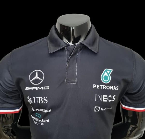 2022 F1 Formula One; Mercedes Benz #63 Polo Black - Image 6