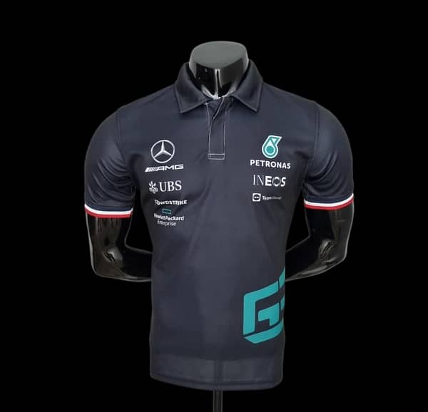 2022 F1 Formula One; Mercedes Benz #63 Polo Black - Image 7