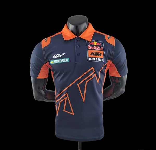 2022 F1 Formula One; KTM Polo Blue Orange