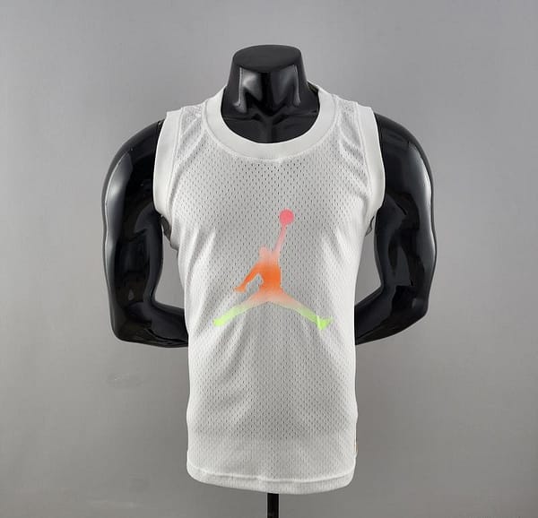 NBA Jordan White Vest Shirts #K000174
