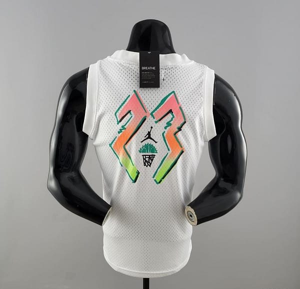 NBA Jordan White Vest Shirts #K000174 - Image 2