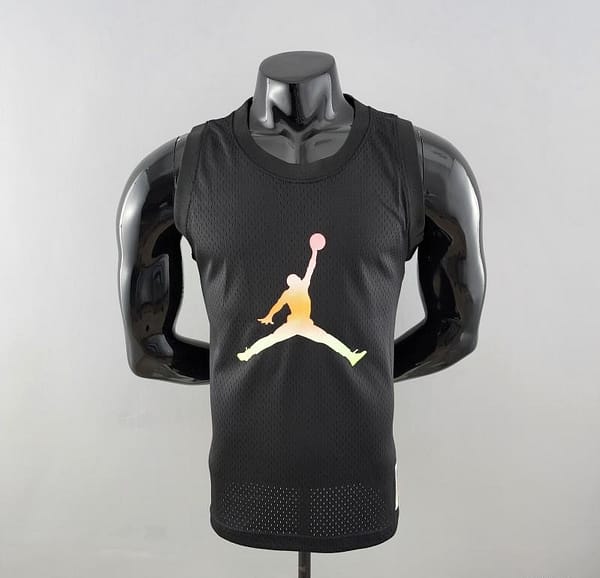 NBA Jordan Black Vest Shirts #K000175