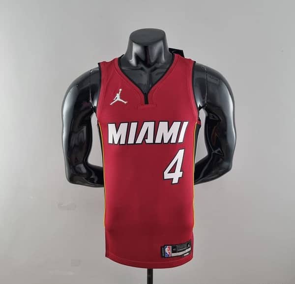 75th Anniversary Miami Heat Jordan OLADIPO#4 Burgundy NBA Jersey