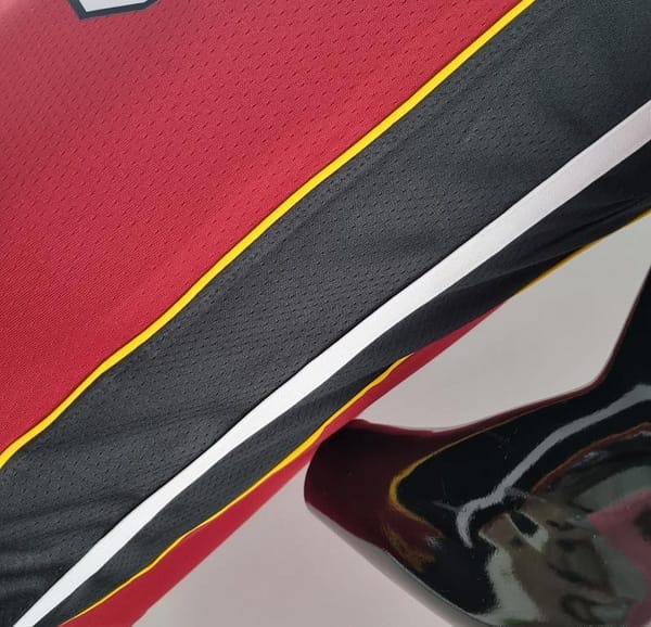 75th Anniversary Miami Heat Jordan JAMES #6 Burgundy NBA Jersey - Image 4