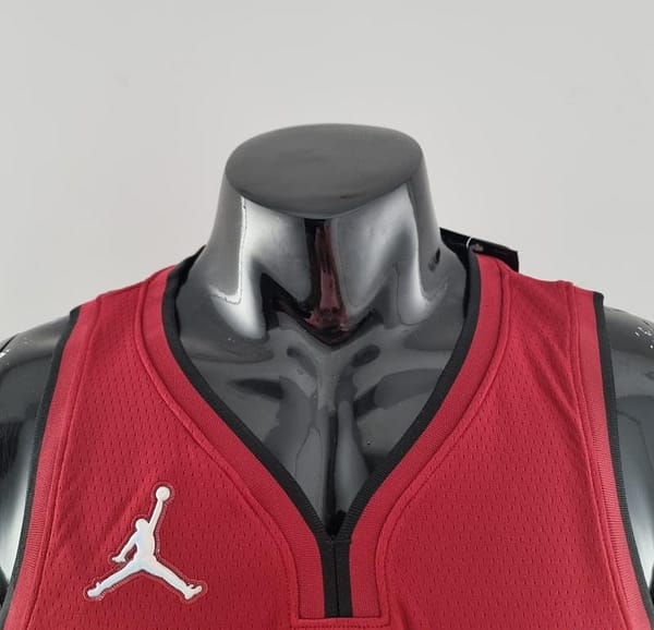 75th Anniversary Miami Heat Jordan JAMES #6 Burgundy NBA Jersey - Image 7