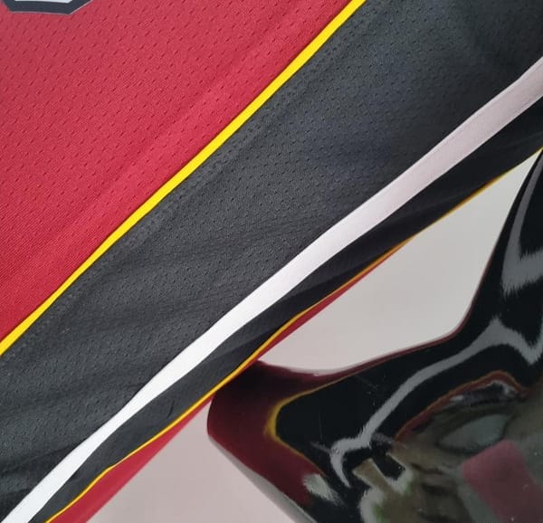 75th Anniversary Miami Heat Jordan ADEBAYO#13 Burgundy NBA Jersey - Image 3