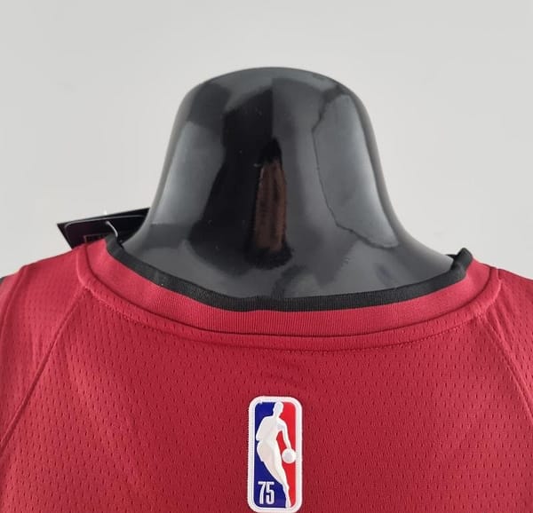 75th Anniversary Miami Heat Jordan ADEBAYO#13 Burgundy NBA Jersey - Image 8