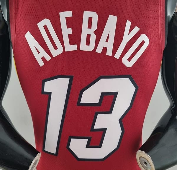 75th Anniversary Miami Heat Jordan ADEBAYO#13 Burgundy NBA Jersey - Image 9