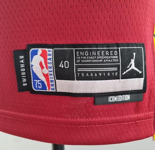 75th Anniversary Miami Heat Jordan BUTLER#22 Burgundy NBA Jersey - Image 5