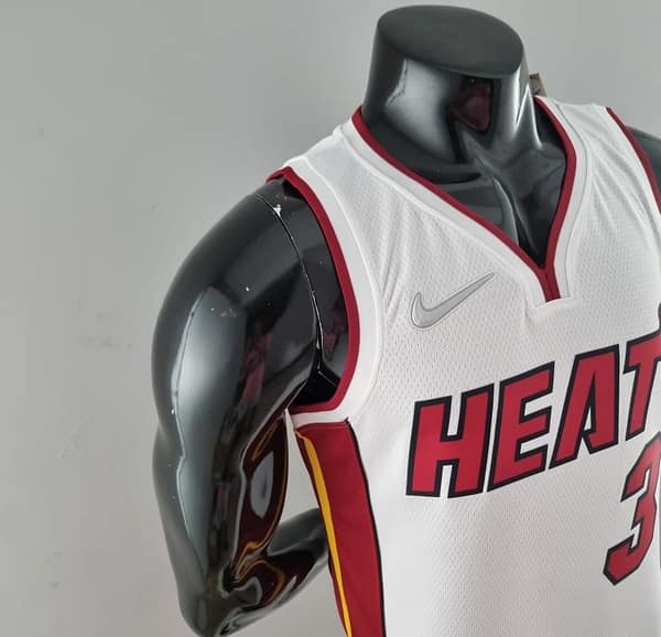 75th Anniversary Miami Heat WADE #3 White NBA Jersey - Image 5