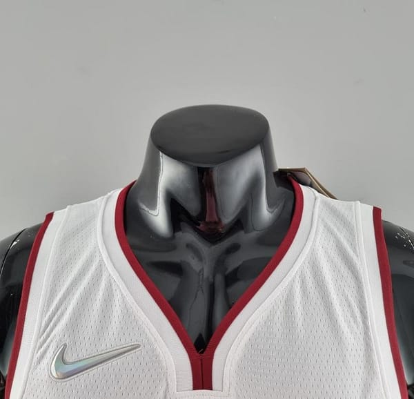 75th Anniversary Miami Heat WADE #3 White NBA Jersey - Image 7