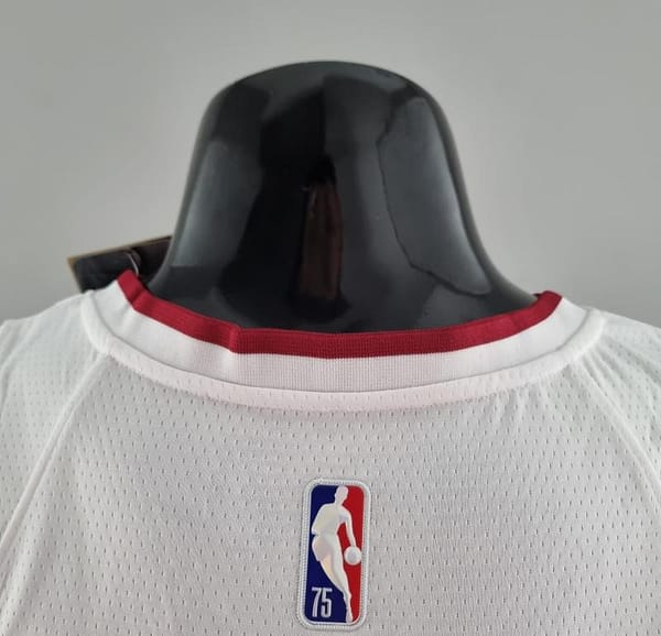 75th Anniversary Miami Heat OLADIPO#4 White NBA Jersey - Image 3