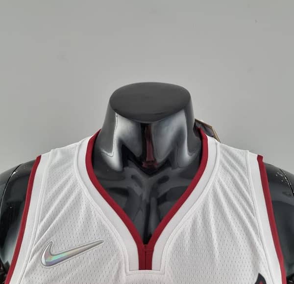 75th Anniversary Miami Heat OLADIPO#4 White NBA Jersey - Image 8