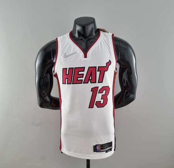 75th Anniversary Miami Heat ADEBAYO#13 White NBA Jersey