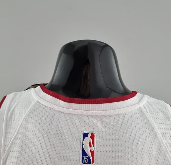 75th Anniversary Miami Heat ADEBAYO#13 White NBA Jersey - Image 2