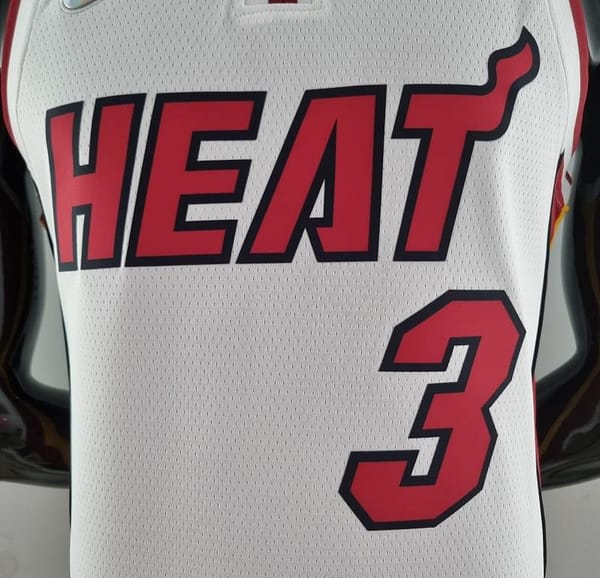 75th Anniversary Miami Heat ADEBAYO#13 White NBA Jersey - Image 3