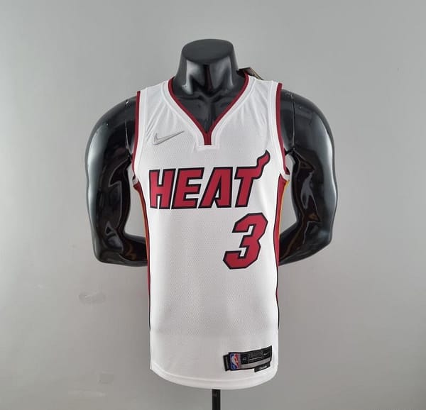 75th Anniversary Miami Heat ADEBAYO#13 White NBA Jersey - Image 4