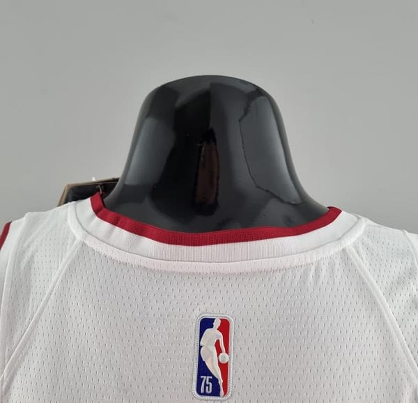 75th Anniversary Miami Heat BUTLER#22 White NBA Jersey - Image 3