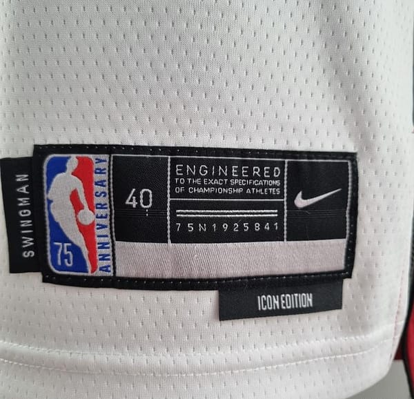 75th Anniversary Miami Heat BUTLER#22 White NBA Jersey - Image 5