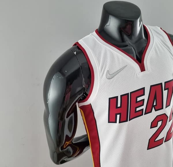 75th Anniversary Miami Heat BUTLER#22 White NBA Jersey - Image 7