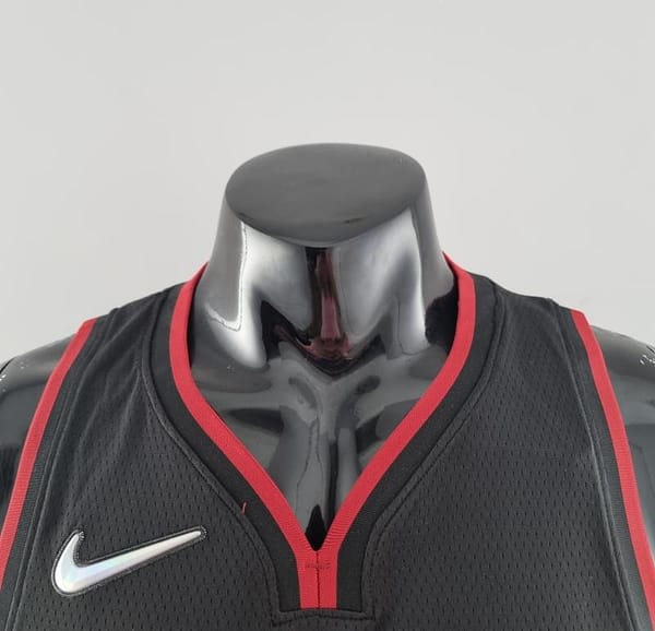 75th Anniversary Miami Heat WADE #3 Black NBA Jersey - Image 9