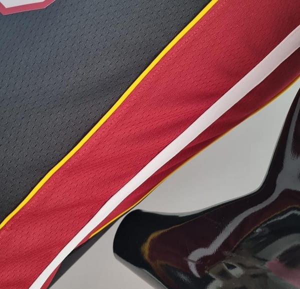 75th Anniversary Miami Heat JAMES #6 Black NBA Jersey - Image 3