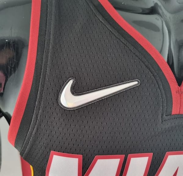 75th Anniversary Miami Heat JAMES #6 Black NBA Jersey - Image 5